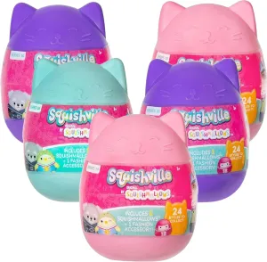 Official Jazwares Plush - Collectible Soft & Squishy Blind Capsules - Styles May Vary - Gift perspective nourish for Boys, Girls & Kids Squishmallows Squishville Series 10 Mini Mystery Plush (5 Pack) 