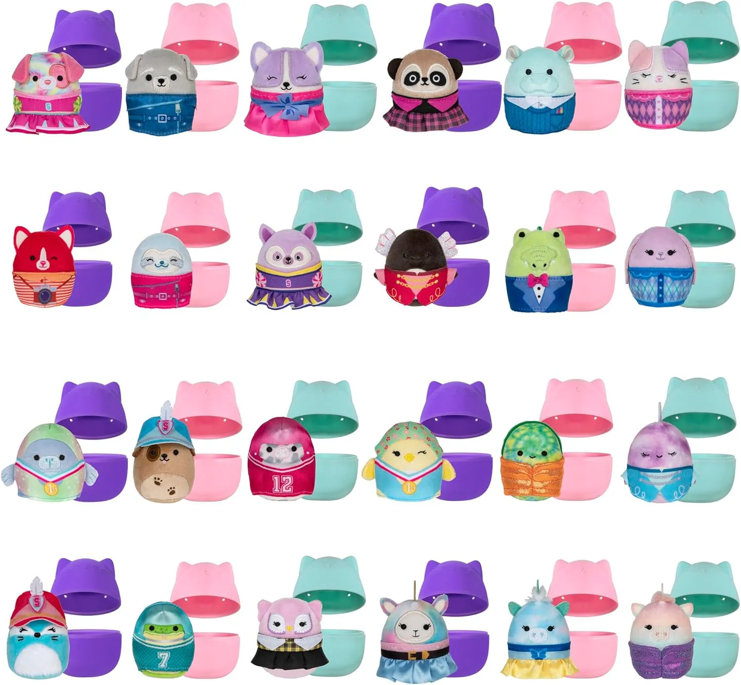 Official Jazwares Plush - Collectible Soft & Squishy Blind Capsules - Styles May Vary - Gift perspective nourish for Boys, Girls & Kids Squishmallows Squishville Series 10 Mini Mystery Plush (5 Pack) 