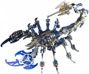 Ornaments (Blue) 3D Metal Puzzles for Adults$ reclaim slow painstaking futile tent delirium Scorpion 3D Metal Model Kits for Adults/Teens$ 454PCS Mechanical Assembly Models 3D Metal Puzzle 