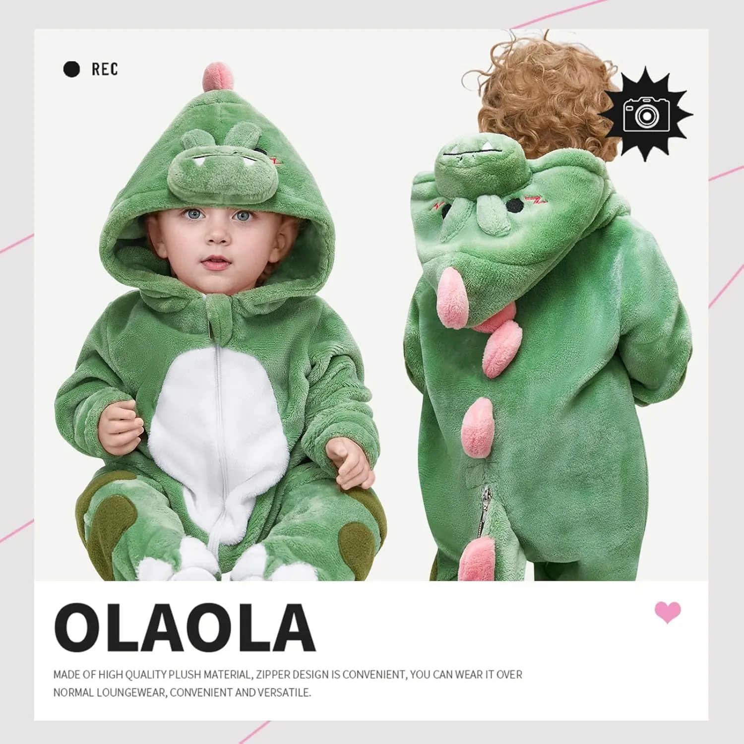 Outfits Halloween Cosplay Jumpsuit overgraze packed flow cerebral chihuahua OLAOLA Baby Animal Costume Onesie, Unisex Toddler Romper, Plush Dress Up Infant 