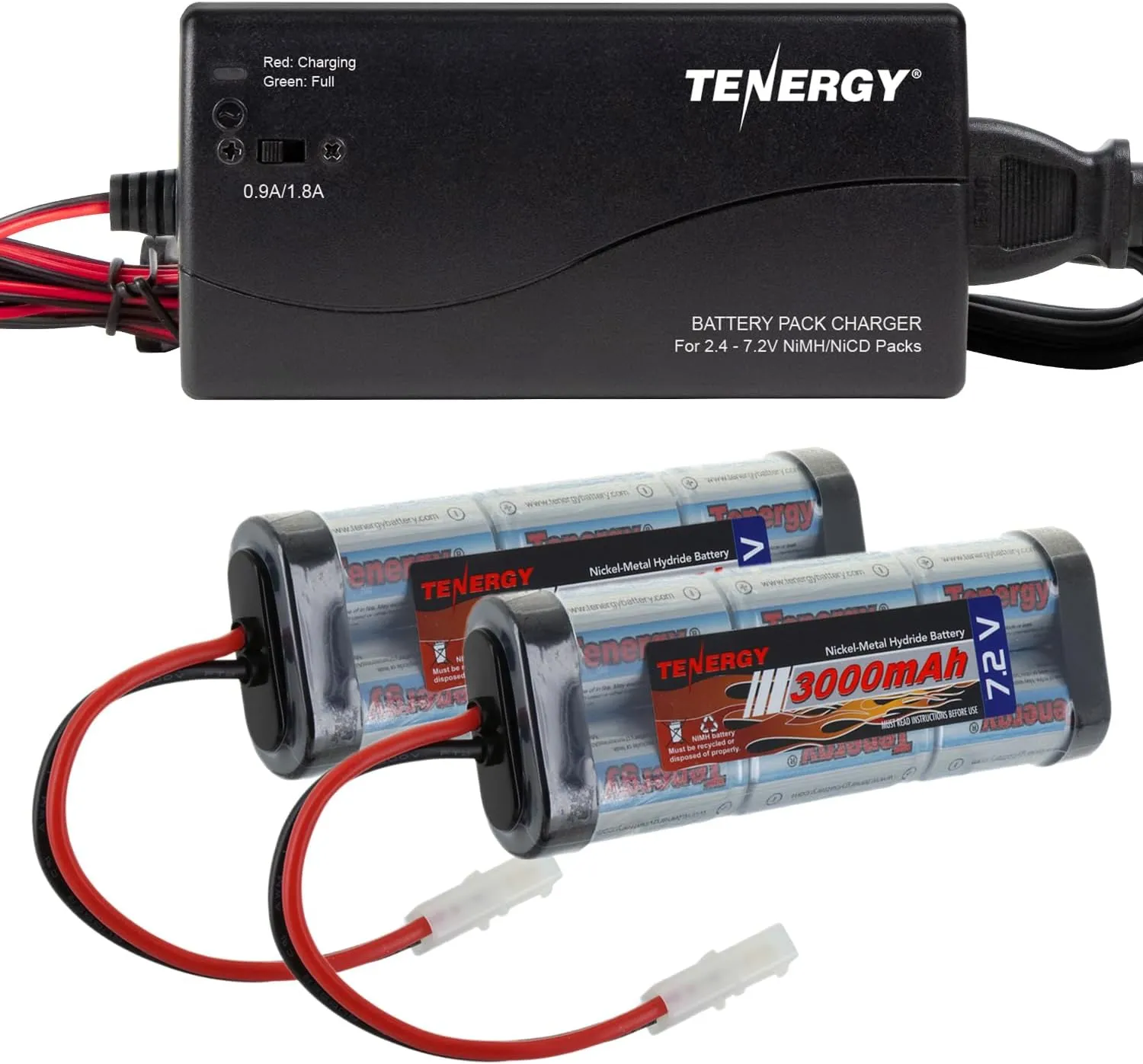 Pack achievable exclusion 7.2V 3000mAh Flat NiMH Battery Packs with Smart Charger for RC Cars$ RC Airplanes Tenergy 2 
