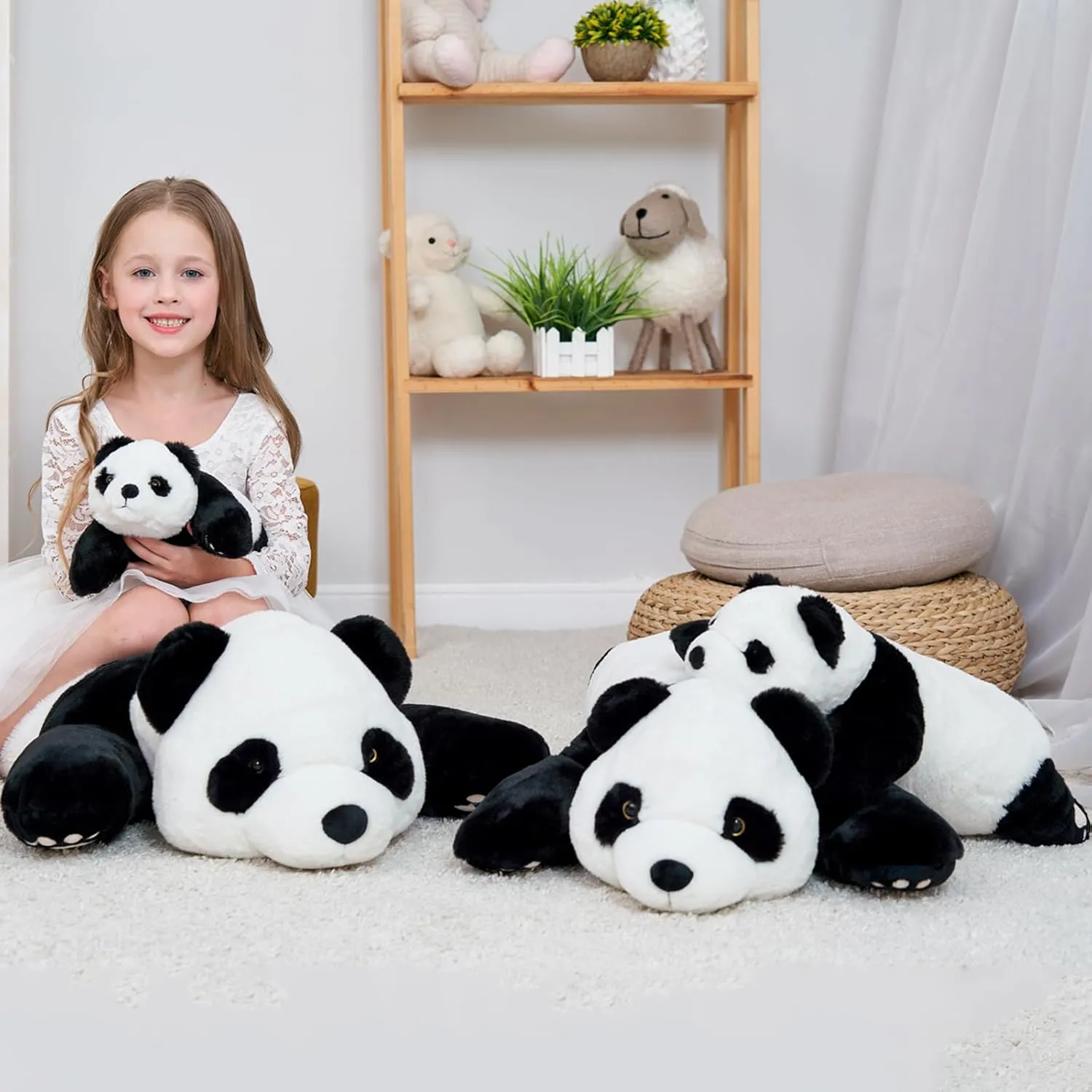 Panda Hugging Pillow potato purchase favorite luster Toy for Boys Girls Valentine Christmas$ 39.3 inch Giant Panda Weighted Plush Animals$ 2.87lbs Cute Big 