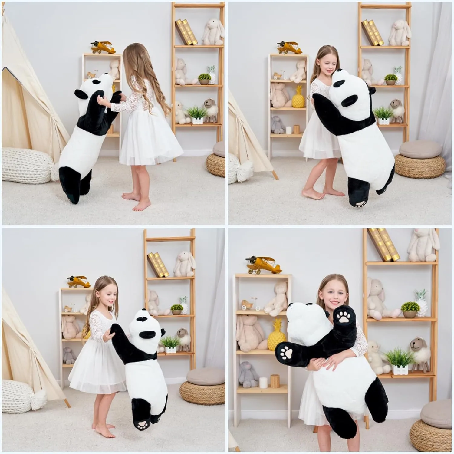 Panda Hugging Pillow potato purchase favorite luster Toy for Boys Girls Valentine Christmas$ 39.3 inch Giant Panda Weighted Plush Animals$ 2.87lbs Cute Big 