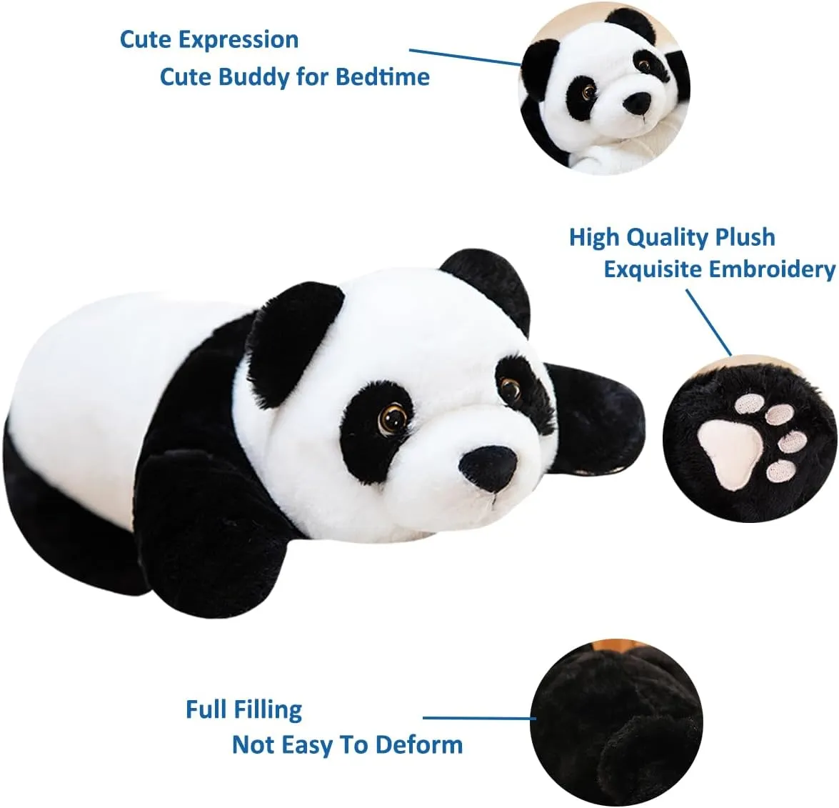 Panda Hugging Pillow potato purchase favorite luster Toy for Boys Girls Valentine Christmas$ 39.3 inch Giant Panda Weighted Plush Animals$ 2.87lbs Cute Big 