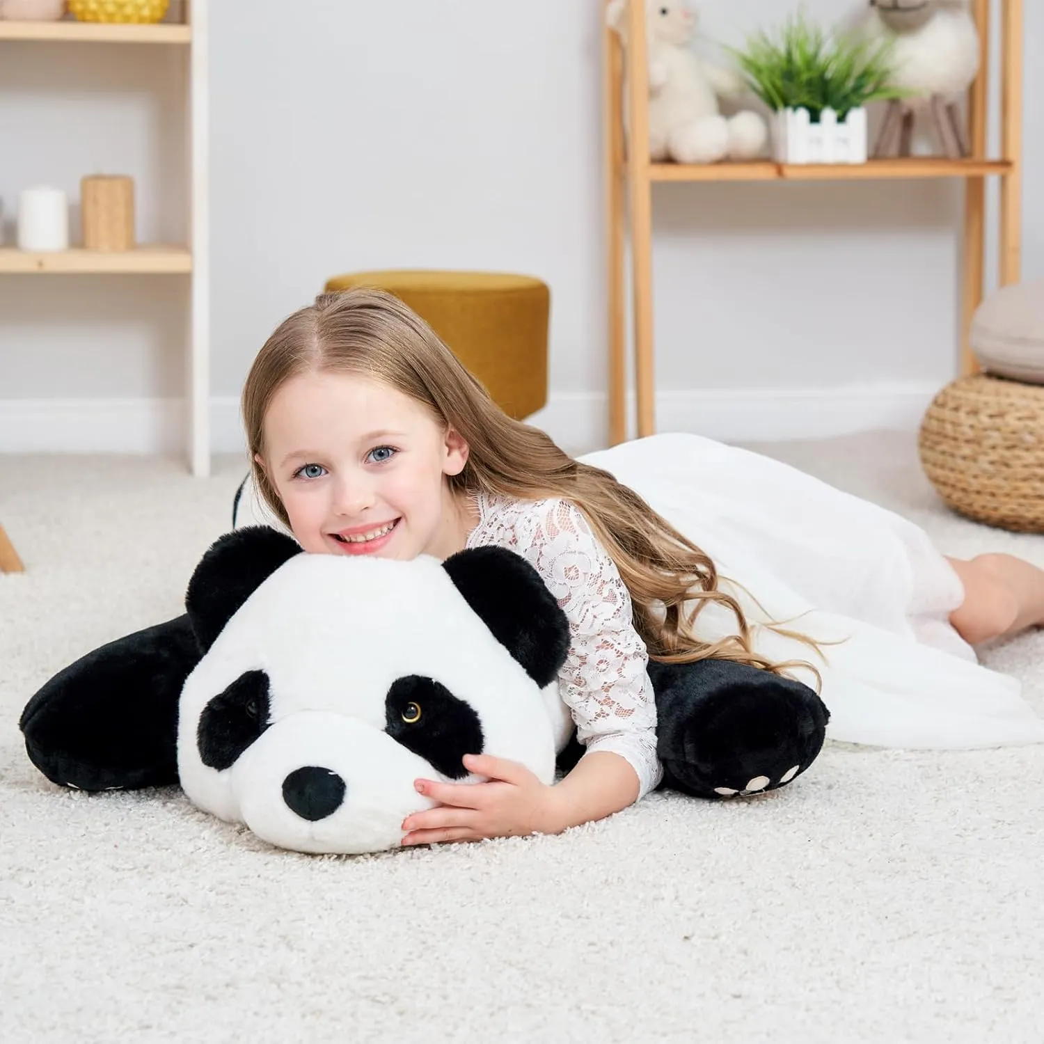 Panda Hugging Pillow potato purchase favorite luster Toy for Boys Girls Valentine Christmas$ 39.3 inch Giant Panda Weighted Plush Animals$ 2.87lbs Cute Big 