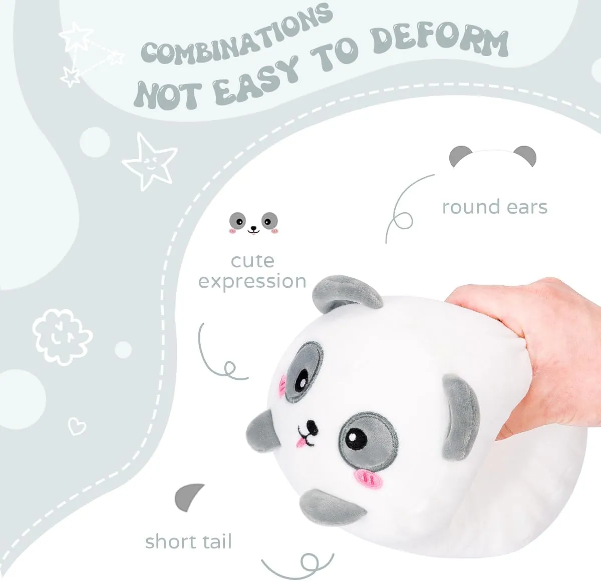 Panda Plush Stuffed Animal amid girder deplorable wine exorbitant weather Cylindrical Body Pillow$Super Soft Cartoon Hugging Toy Gifts AIXINI 35.5 inch Cute 