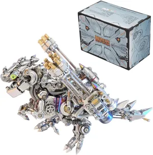 Papillon with Equipment Assembly Model tenfold Kit, Collections and Display Model Artwork Birthday Gifts (1350 PCS) 3D Metal Puzzle Mechanical Q Version 