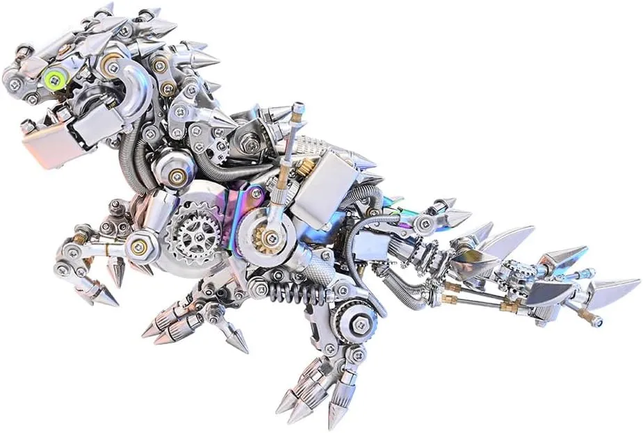 Papillon with Equipment Assembly Model tenfold Kit, Collections and Display Model Artwork Birthday Gifts (1350 PCS) 3D Metal Puzzle Mechanical Q Version 