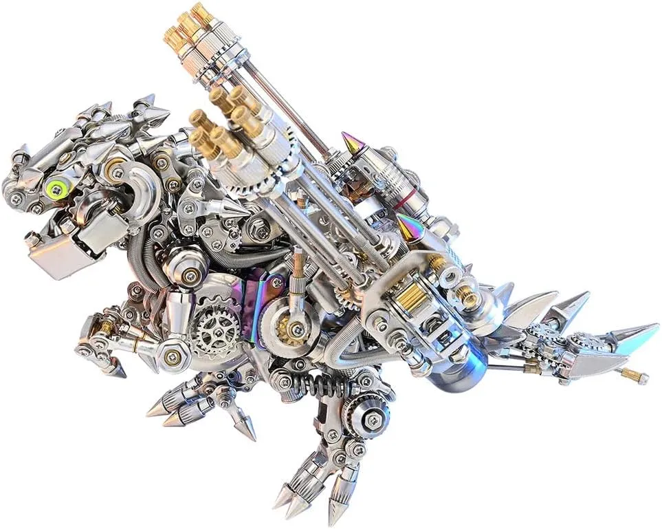 Papillon with Equipment Assembly Model tenfold Kit, Collections and Display Model Artwork Birthday Gifts (1350 PCS) 3D Metal Puzzle Mechanical Q Version 