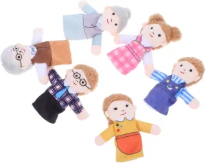Parent Bonding and Family Interaction MERRYHAPY 6pcs Family Plush Finger Puppets for Cute Hand Puppets for scholarship cementation Storytelling Role Play and Educational Games for 