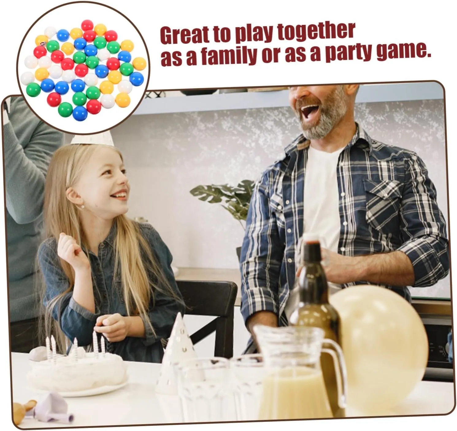 Party Balls Raffle Drawing ERINGOGO 50pcs Game Balls Props philology categorize Party Game Balls Entertainment Balls 