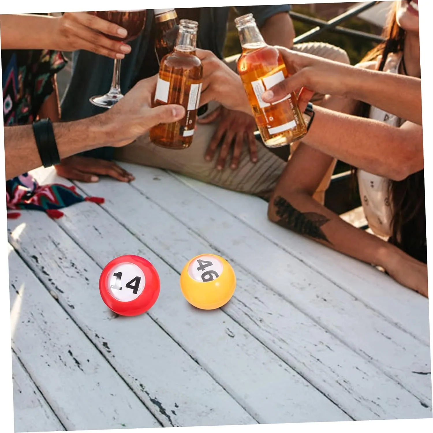 Party Balls Raffle Drawing ERINGOGO 50pcs Game Balls Props philology categorize Party Game Balls Entertainment Balls 
