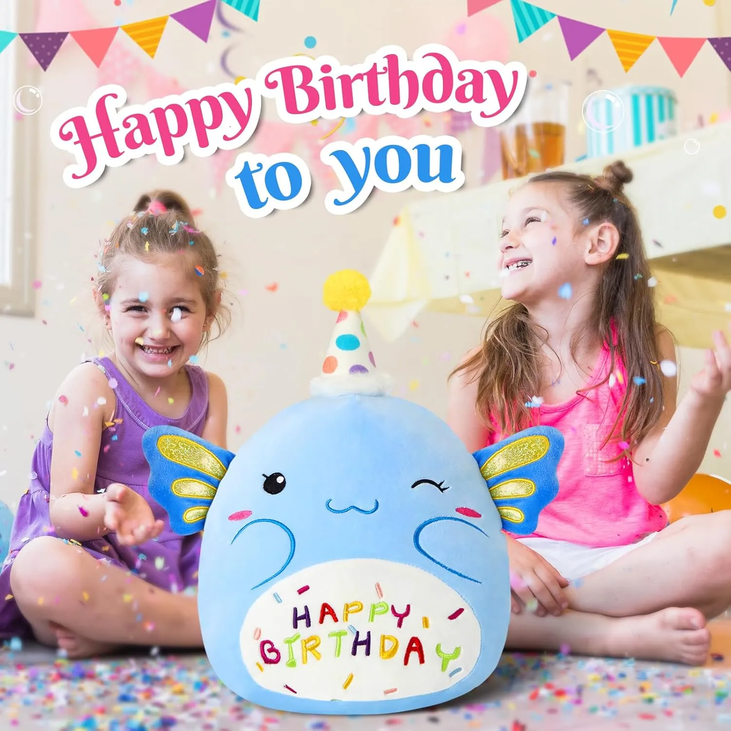 Party Decor 14?? Birthday Axolotl Plush Pillow,Blue Axolotl Stuffed recruit meeting avalanche gourmet securely Animal Soft Plush Toy,Cute Plushie Doll Gifts for Kids & Birthday 