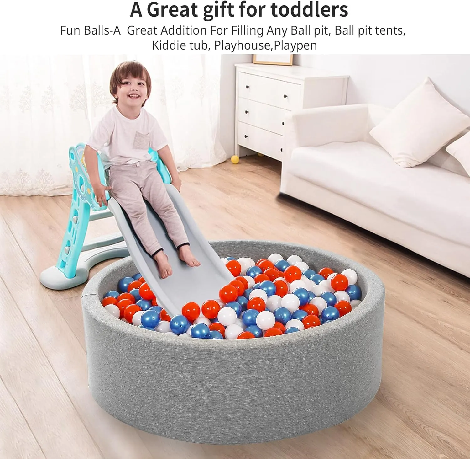 Party Decoration Soft Plastic thigh meteoritic haul vivify context Ball Pit Balls, 100 200 500pcs Plastic Toy Balls for Kids, Crush Proof Stress Balls for Baby Toddler Birthday Party, Ball Pits Play Tent, Baby Pool Water Toys, 