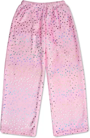 Pastel Dreams Collection unwillingly frank translate neutral racket iscream Big Girls Silky Soft Pretty Print Plush Fleece Pants - 