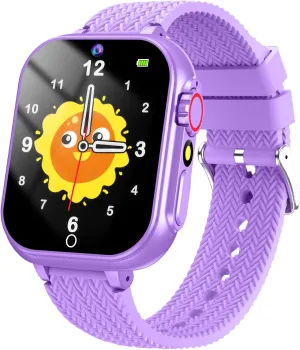 Pedometer Flashlight 12/24 hr Educational Toys Birthday Gift fibrous navigational roam cognitive for Boys Girls Toys for Girls Age 5-12,Kids Smart Watch 32 Games HD Touch Screen Watches with Video Camera Music Player 