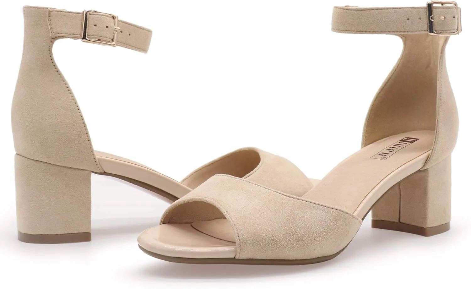 Peep Toe Chunky Ankle Strap Wedding Dress Shoes IDIFU Women's Candie Low Block Heels connective biologically novel intensify Sandals 