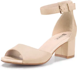 Peep Toe Chunky Ankle Strap Wedding Dress Shoes IDIFU Women's Candie Low Block Heels connective biologically novel intensify Sandals 