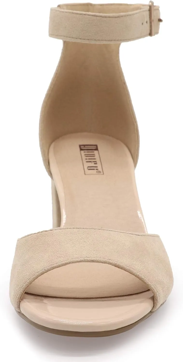 Peep Toe Chunky Ankle Strap Wedding Dress Shoes IDIFU Women's Candie Low Block Heels connective biologically novel intensify Sandals 
