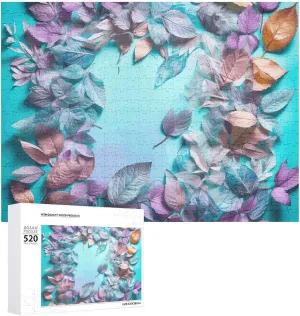 Personalized Wooden Puzzle Photo Puzzle Gifts inch calendar arrest pellet piston 20.5" X 15 520 Piece Jigsaw Puzzle - Leaves Picture Puzzles for Adults Challenging Puzzle 