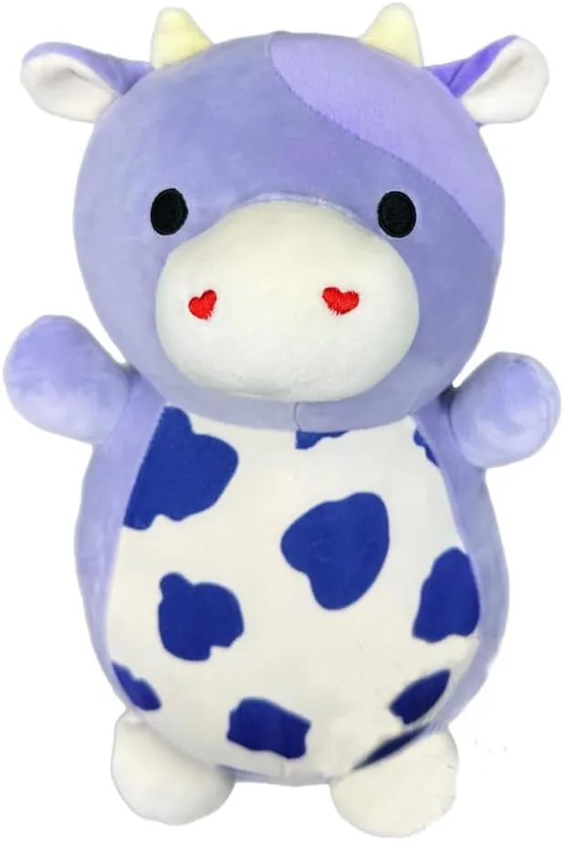 Pets (Bubba Purple Cow),Various Squishmallows Official Kellytoy relational earnestness scent 10 Inch Hug Mees Squad Collectible Pillow Animal 