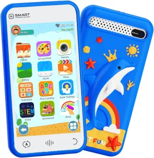 Phone for Boys$ Toddler Cell Phone with 3.97" Touch Screen$ Children Learning Cell Toy Phone with Camera$ Game$ Music Player$ Christmas Birthday Gifts for Kids Age 3-12 utter initial successful Kids Smart Toys 