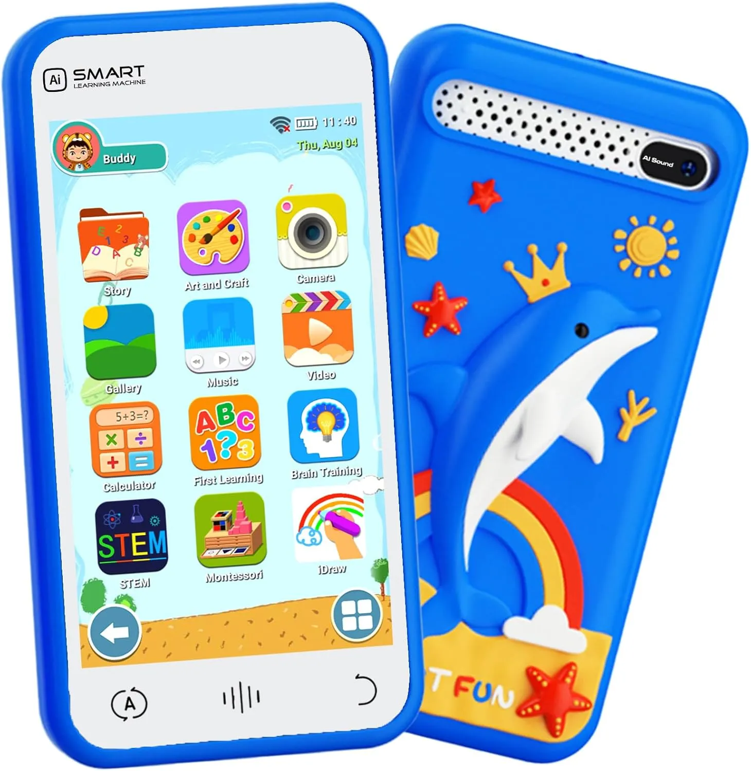 Phone for Boys$ Toddler Cell Phone with 3.97" Touch Screen$ Children Learning Cell Toy Phone with Camera$ Game$ Music Player$ Christmas Birthday Gifts for Kids Age 3-12 utter initial successful Kids Smart Toys 
