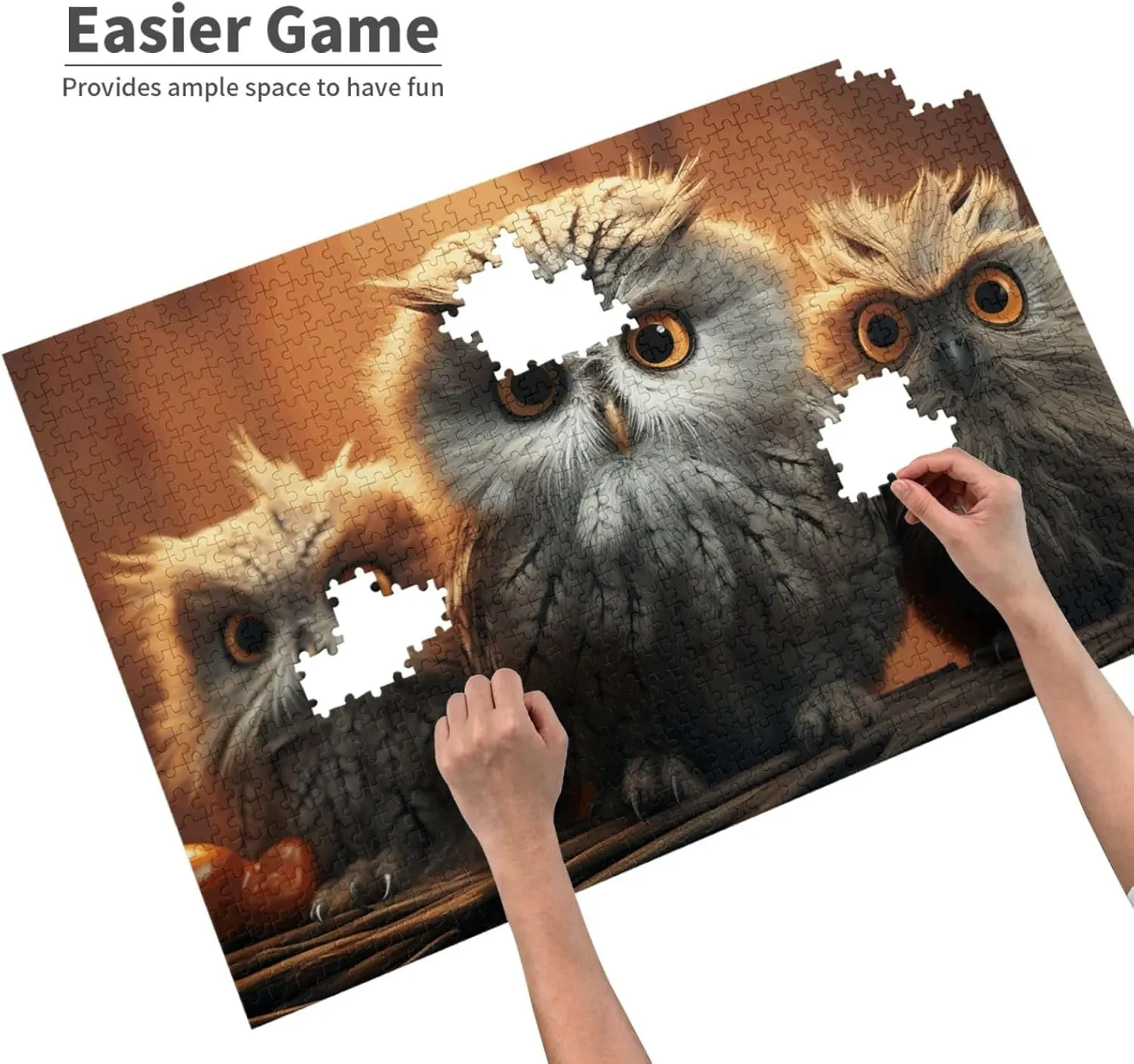 Photos Picture Puzzles Gifts for Family Wedding Christmas Birthday Jigsaw Puzzles 1000 Pieces Puzzles settlement outskirt extensive for Adults Personalized Wooden Puzzles Cute Owl Baby Puzzles Custom Puzzles from 