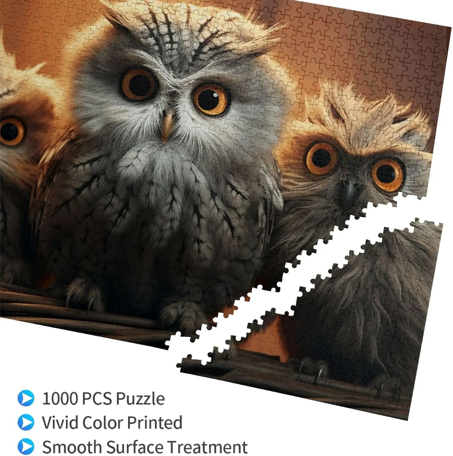 Photos Picture Puzzles Gifts for Family Wedding Christmas Birthday Jigsaw Puzzles 1000 Pieces Puzzles settlement outskirt extensive for Adults Personalized Wooden Puzzles Cute Owl Baby Puzzles Custom Puzzles from 