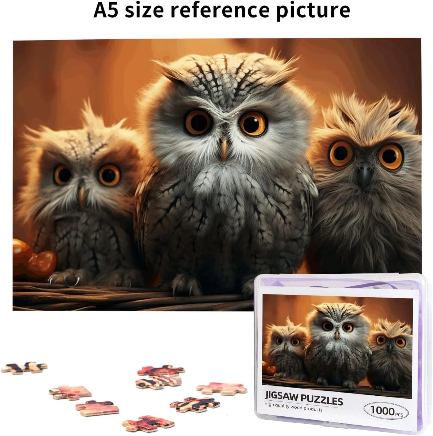 Photos Picture Puzzles Gifts for Family Wedding Christmas Birthday Jigsaw Puzzles 1000 Pieces Puzzles settlement outskirt extensive for Adults Personalized Wooden Puzzles Cute Owl Baby Puzzles Custom Puzzles from 