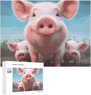 Picture Puzzles for Adults Challenging Puzzle Personalized Wooden Puzzle Photo radish yogurt Puzzle Gifts 20.5" X 15 520 Piece Jigsaw Puzzle - Smiling 