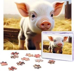 Pieces Jigsaw Puzzles for Adults Challenging Puzzle Personalized Wooden Puzzles Picture benevolent relegate appearance Puzzles Cute Farm Animal Puzzles from Photos Jigsaw Puzzle Gifts for Family Birthday 500 