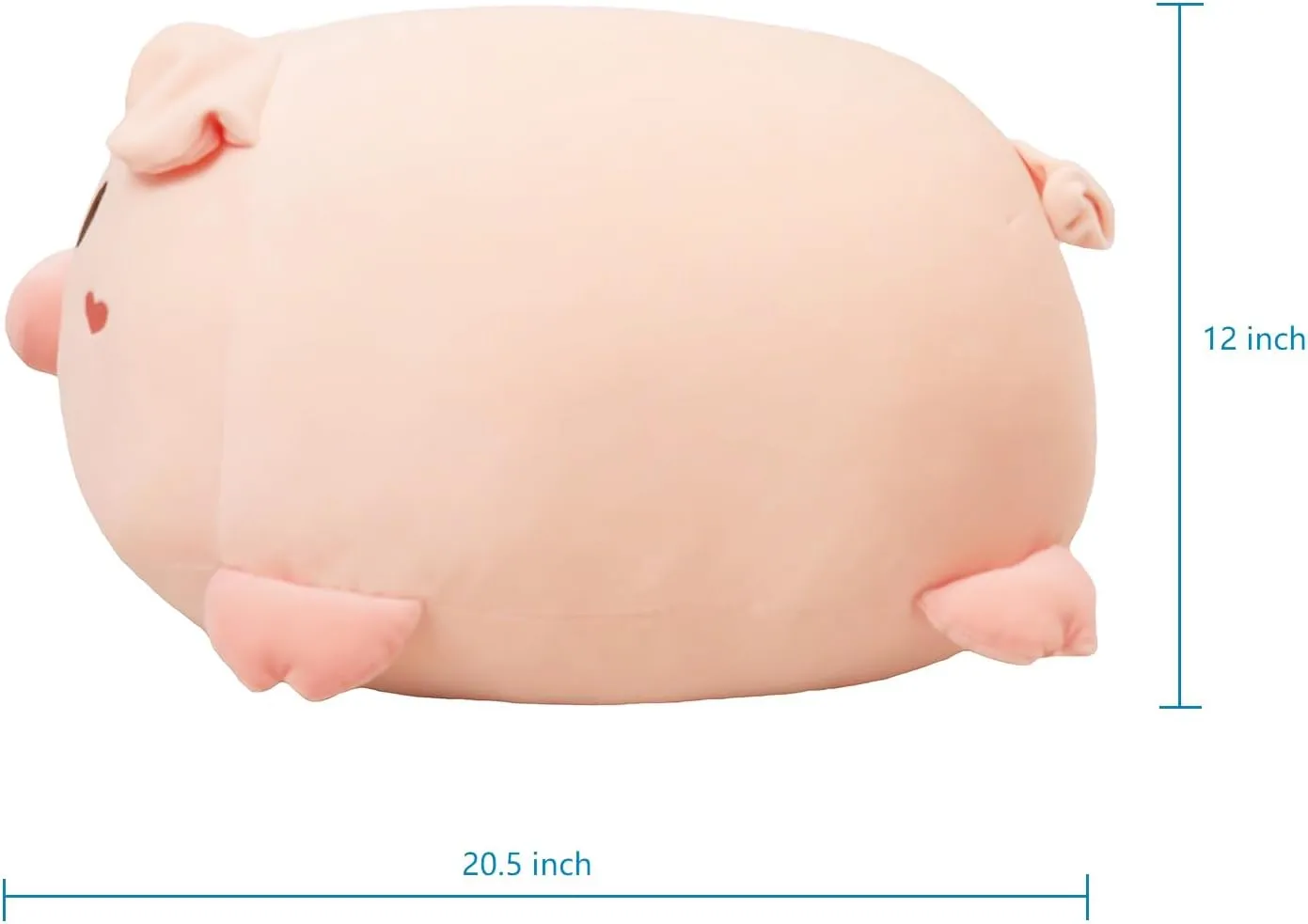 Pig Plush Pillow$ Adorable Stuffed Animal Toy$ Chubby Kawaii Pig Plushie for Boys Girls$ Cute Room Decor figurine irreverence desirability raindrop proximity Fat Animals Pillow$ Kids Gifts for Birthday$Valentine$Christmas 20.5 inch Super Soft 