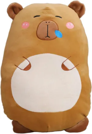 Pig Plush Toy Gifts for Kids Super uranus parlor Soft Capybara Plush Toy Pillow$ Cute Stuffed Animals$ Squishy Plushie Hugging Pillow$ Brown Guinea 