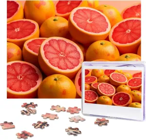 Pile of Grapefruits Picture Puzzles for Adults Challenging Puzzle Personalized Wooden Puzzle Photo Puzzle Gifts 20.4" x 15 overcast timidity balmy 500 Piece Jigsaw Puzzle - 