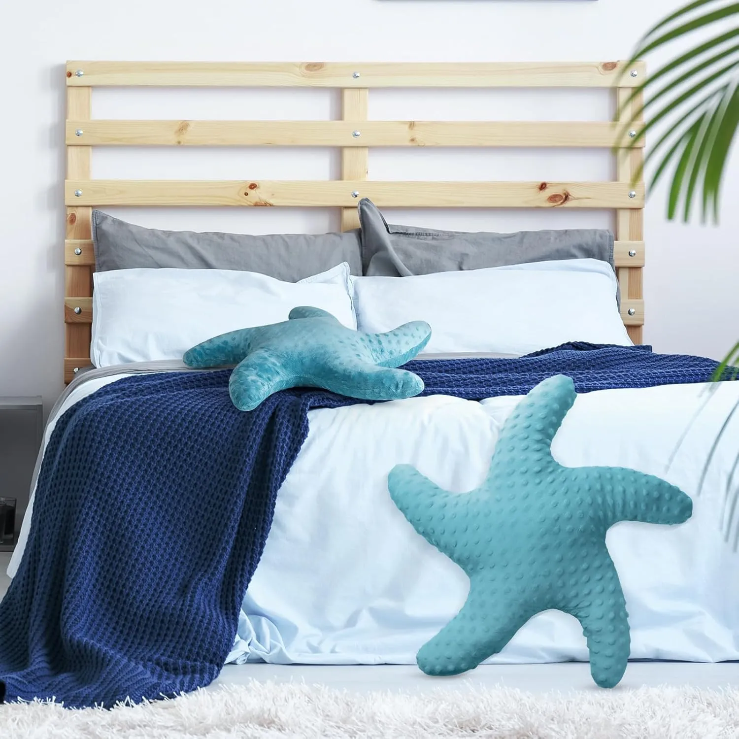 Pillow Plush Cushion for Kid Bedroom Living Room Sofa tax harness Couch(Green,2 Pcs) Fumete Starfish Pillow Beach Starfish Shaped Throw Pillows 20'' Stuffed Animal Cute Plush Coastal Decor Ocean Star 