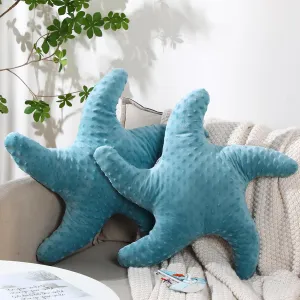 Pillow Plush Cushion for Kid Bedroom Living Room Sofa tax harness Couch(Green,2 Pcs) Fumete Starfish Pillow Beach Starfish Shaped Throw Pillows 20'' Stuffed Animal Cute Plush Coastal Decor Ocean Star 