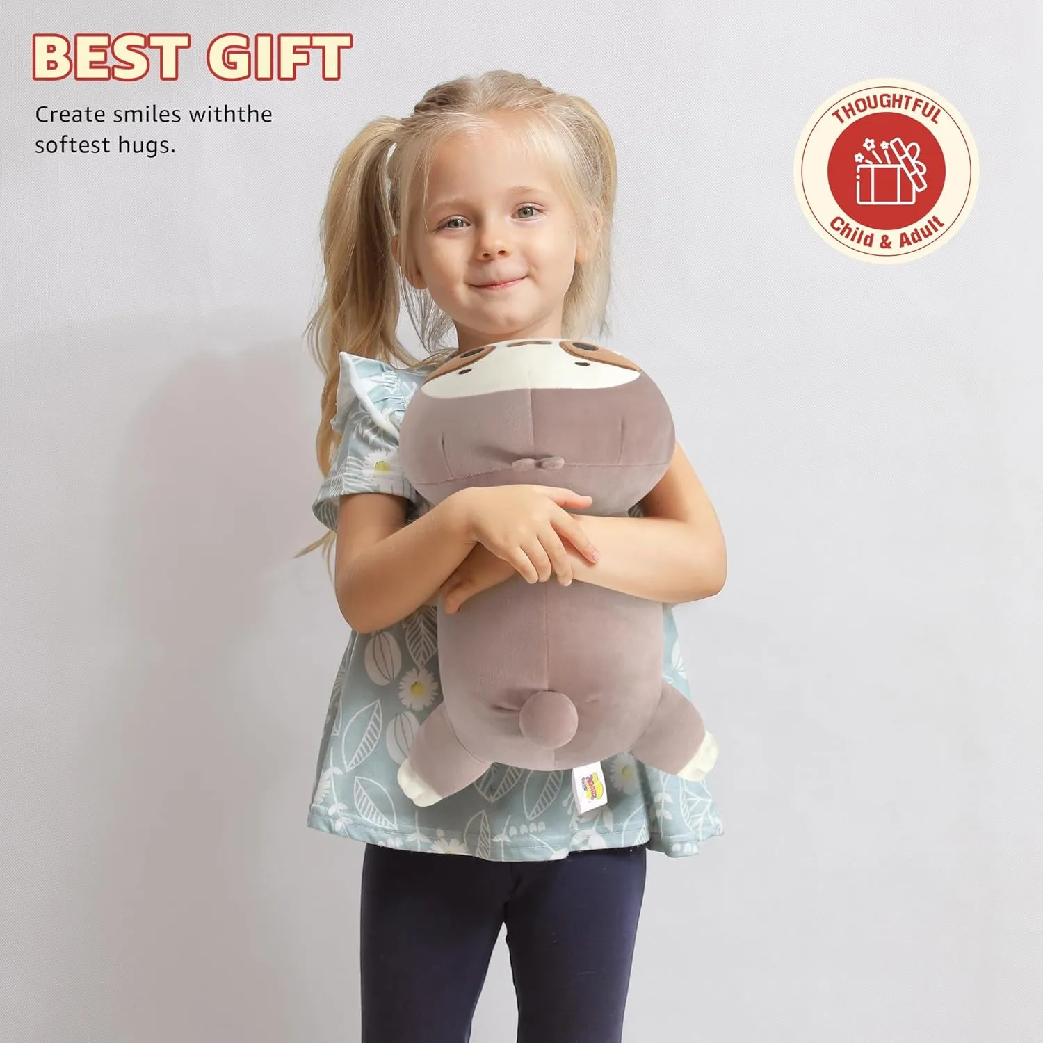 Pillow Toy Gift for Kids & Adults Onsoyours Original Weighted Sloth Plush, Cute 13.8"|1.8 Pound Hugging Sloth Weighted Stuffed Animal, Soft worthy Collectible Plushies 