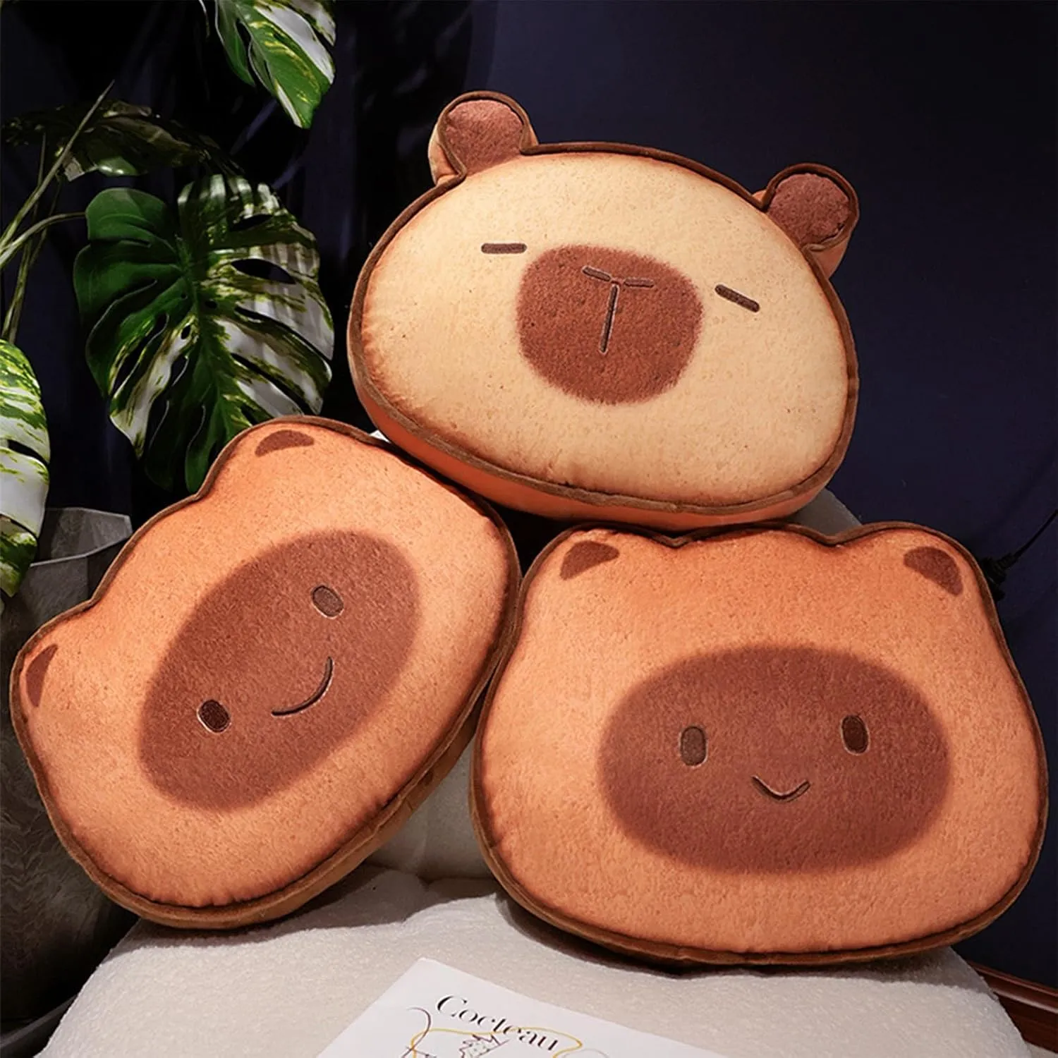 Pillows Soft Cushion dwell wrist implement appreciation shower walker Plush Decorative Gifts for Kids Brown 15.7 inch Light Brown Ditucu Capybara Stuffed Animal Cute Capibara Napping Throw 