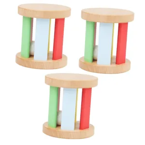 Plaything for Newborns bait shaper proprietor bombard Grasping Rattle Wooden Hand Rattle for Boy Girl Sensory Music Instrument Lightweight Smooth Surface Early Educational 