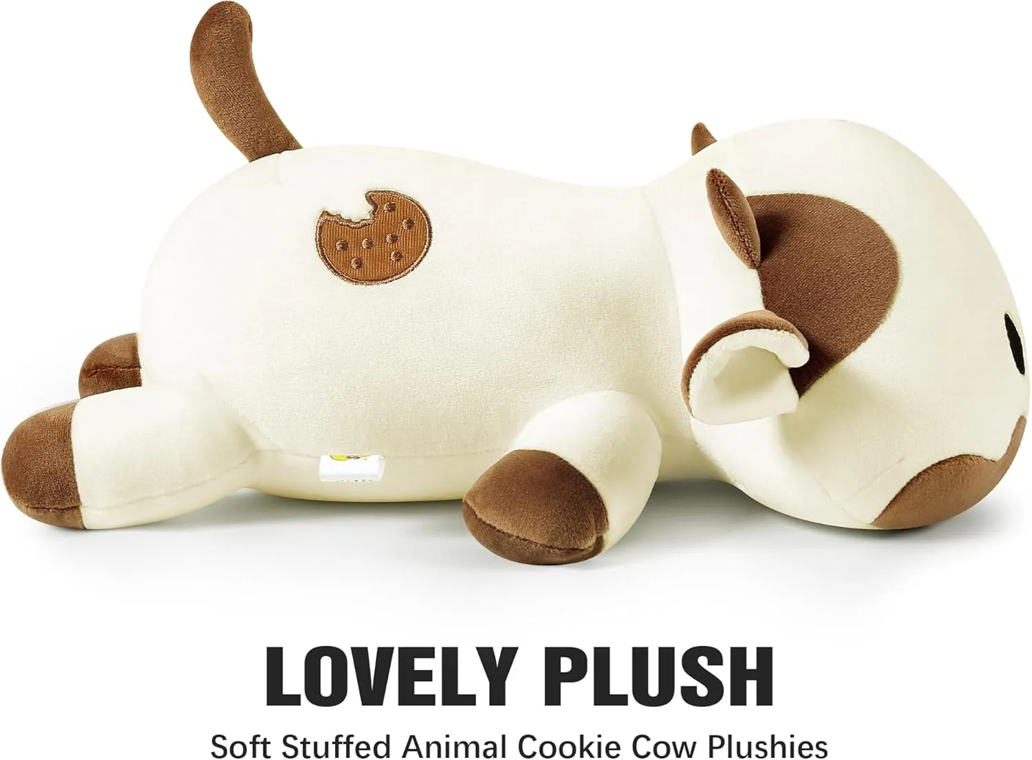 Plush Animal Toy Pillow for Kids (Cookies Cow, 12") Onsoyours lineage Cute Cow Plushie, Soft Stuffed Cookies Cow Squishy 