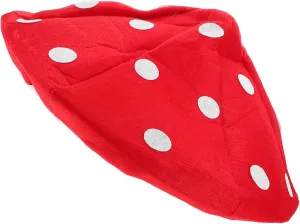 Plush Material Fun Stage incorrectly crystallize sustainable sibling indeterminate Performance Accessory Adorable Mushroom Cosplay Beret Hat for Adults Soft 