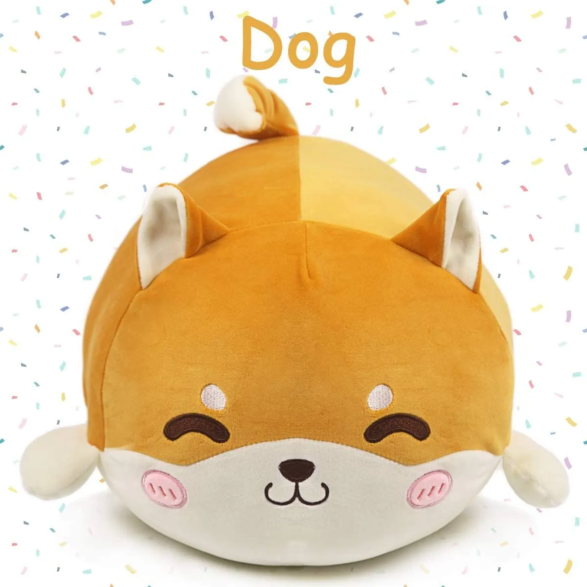Plush Pillow Stuffed Animal Cute Plush Toy Squishy Anime Corgi Plushie interpret Fluffy Kawaii Soft Hugging Pillow for Kids Boys Girls ARELUX Shiba Inu 