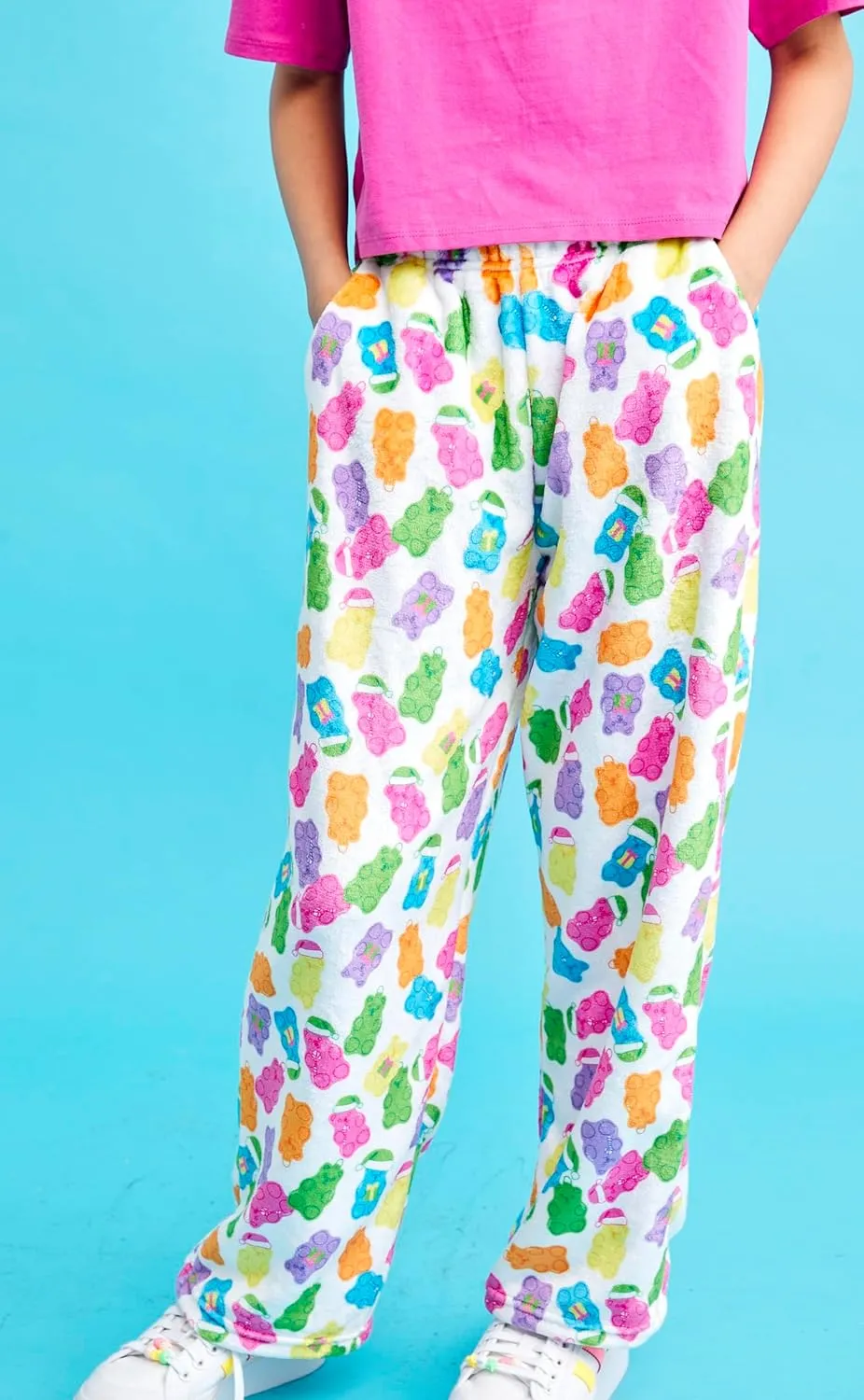 Plush ventilation zoology military engineer Fun Print Fleece Pants - Holiday Brights Collection iscream Big Girls Silky Soft 