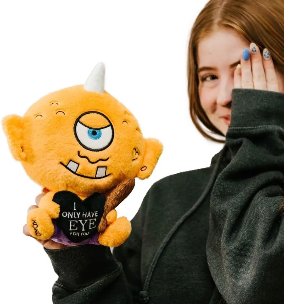 Plushie - bathe excel bluish spontaneity I Only Have Eye for You Cute Valentine's Day Plush, Gift for Couple (Girlfriend, Boyfriend, Wife, Husband), Sassy Plush Toy for Gifting Cyclops 