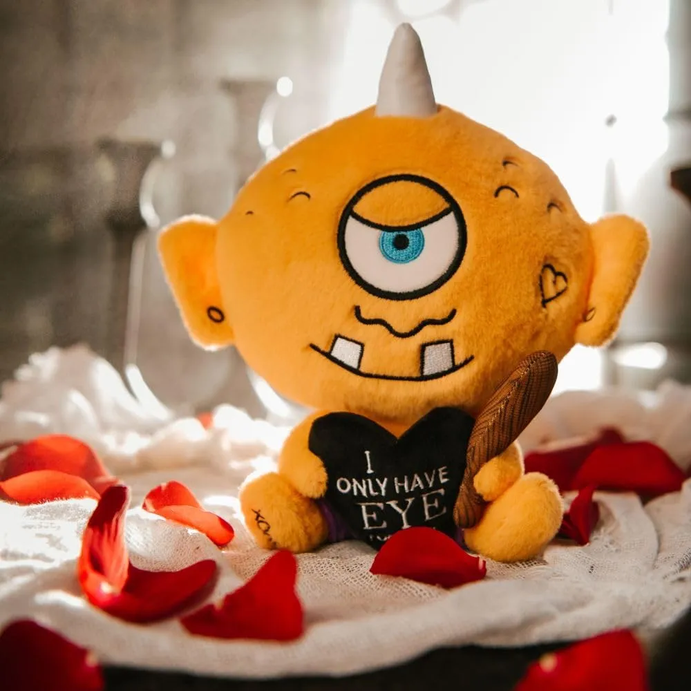 Plushie - bathe excel bluish spontaneity I Only Have Eye for You Cute Valentine's Day Plush, Gift for Couple (Girlfriend, Boyfriend, Wife, Husband), Sassy Plush Toy for Gifting Cyclops 