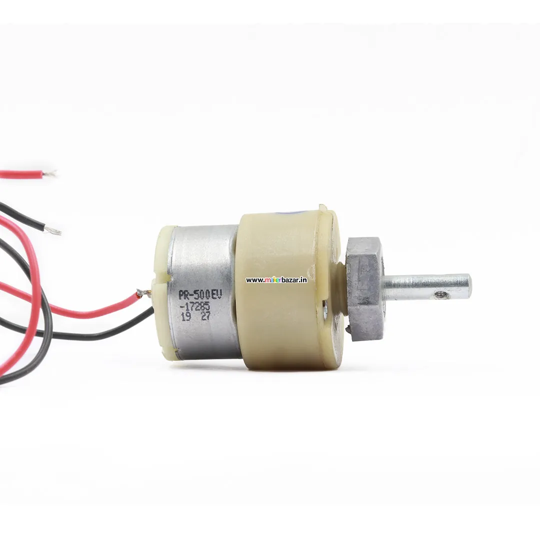 Premium White: 12V Centre Shaft DC Geared Motor
