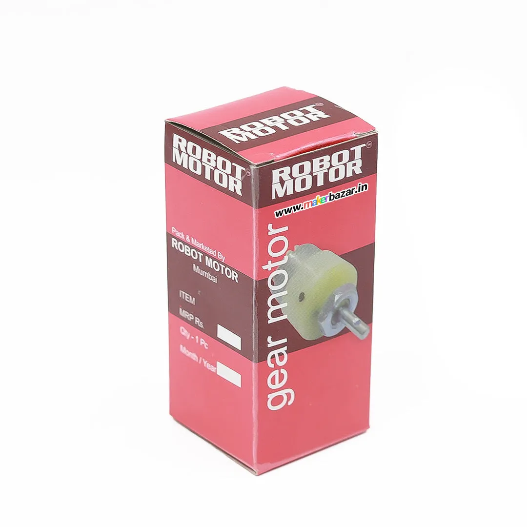 Premium White: 12V Centre Shaft DC Geared Motor