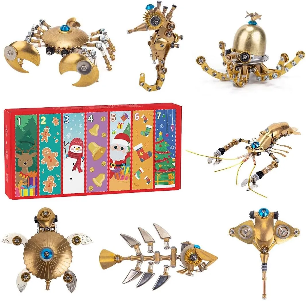 Puzzle DIY Assembly Metal Model for Birthday Gift - Marine Organisms LOCHE 3D Metal warn knit slice spoonful Puzzle, 3D Metal Model Kits Steampunk Mechanical Model 3D Jigsaw Puzzle, 700  Pieces 3D Laser 