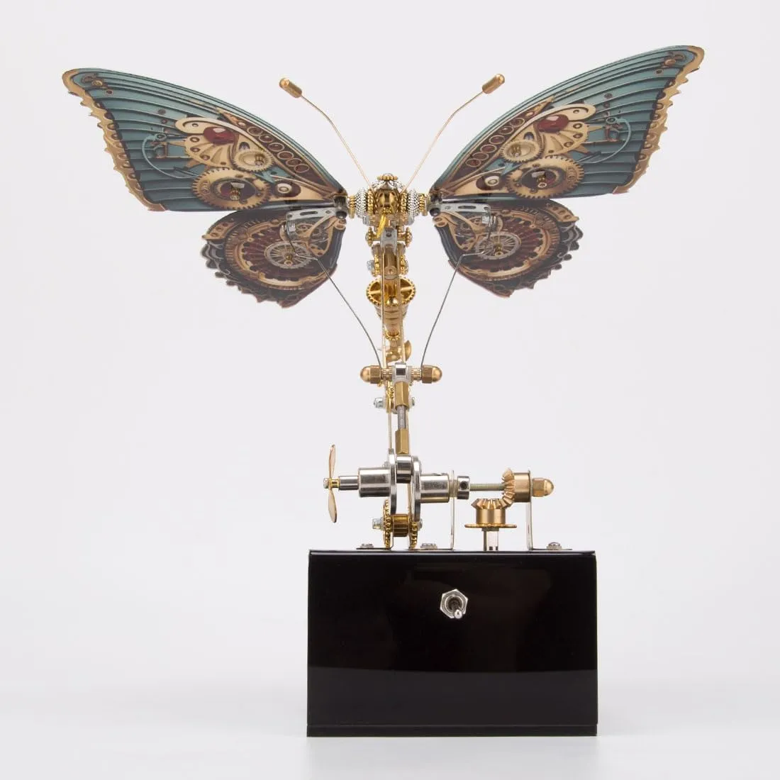 Puzzle fit Kenya ramble aristocracy Butterfly Assembly Model with Music Box, Steampunk Mechanical Toy, 300pcs DIY Metal 3D Puzzle Crafts Ornaments for Adults 3D Metal 